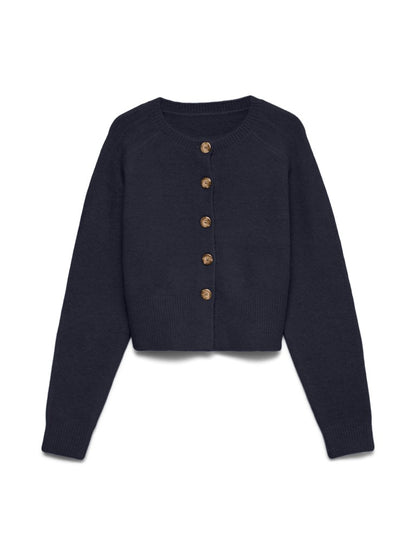 SIF O-NECK CARDIGAN IN NIGHT SKY