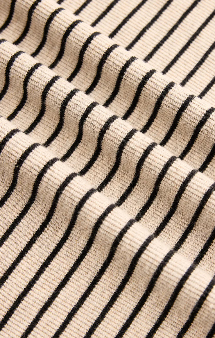EVE - Stripe Henley Long Sleeve