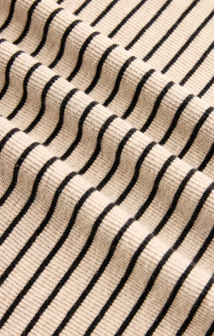 EVE - Stripe Henley Long Sleeve