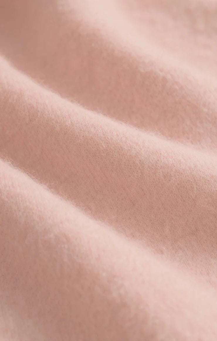 VALOR SHORT SLEEVE CARDIGAN IN SOFT BLUSH