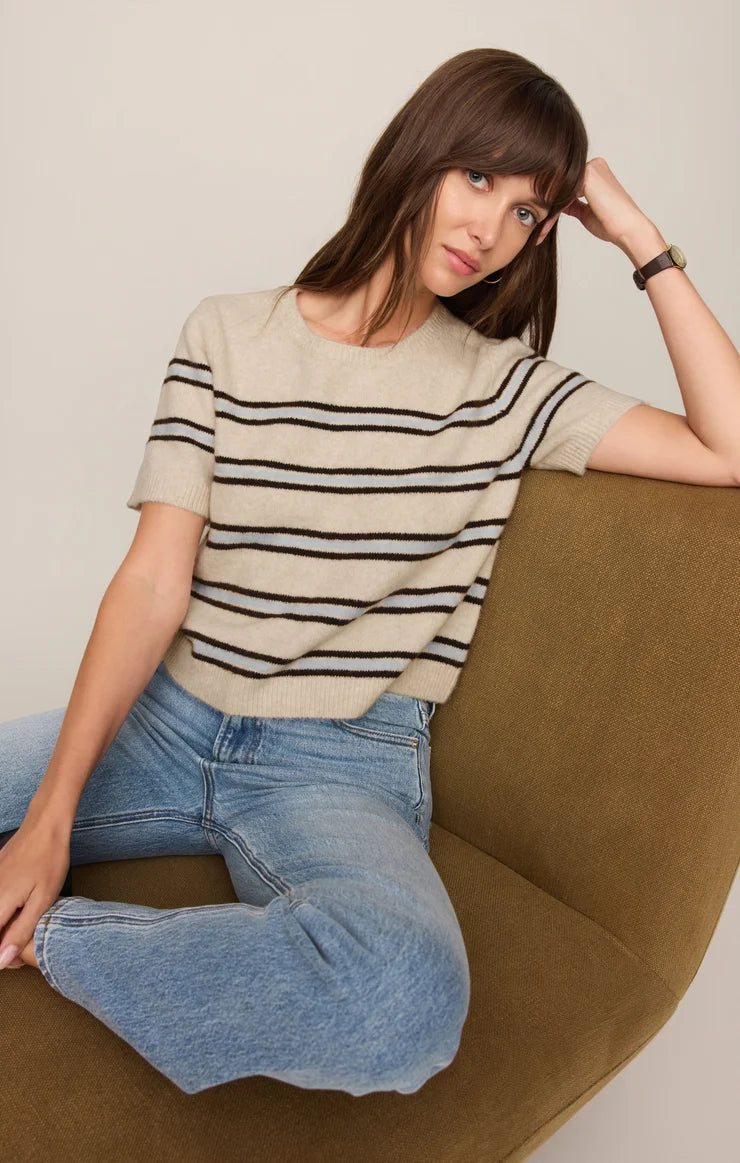 GATEWOOD STRIPE SWEATER TEE