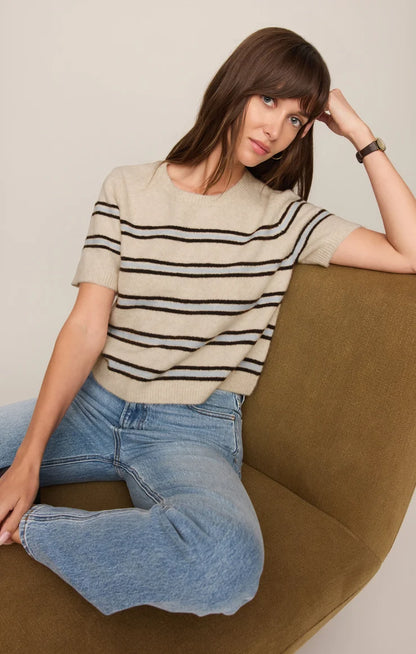 GATEWOOD STRIPE SWEATER TEE