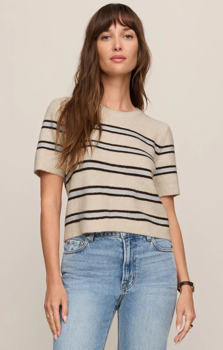 GATEWOOD STRIPE SWEATER TEE