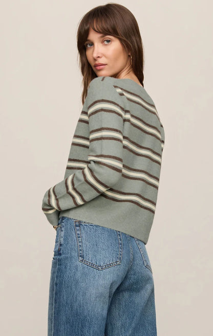 MADINA COZY STRIPE CARDIGAN