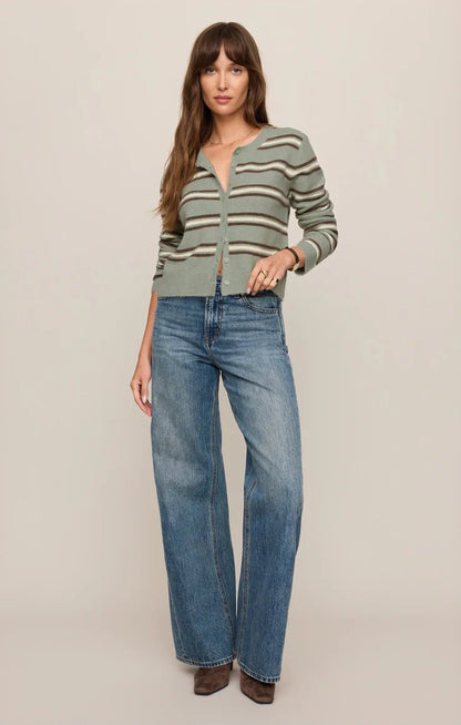 MADINA COZY STRIPE CARDIGAN