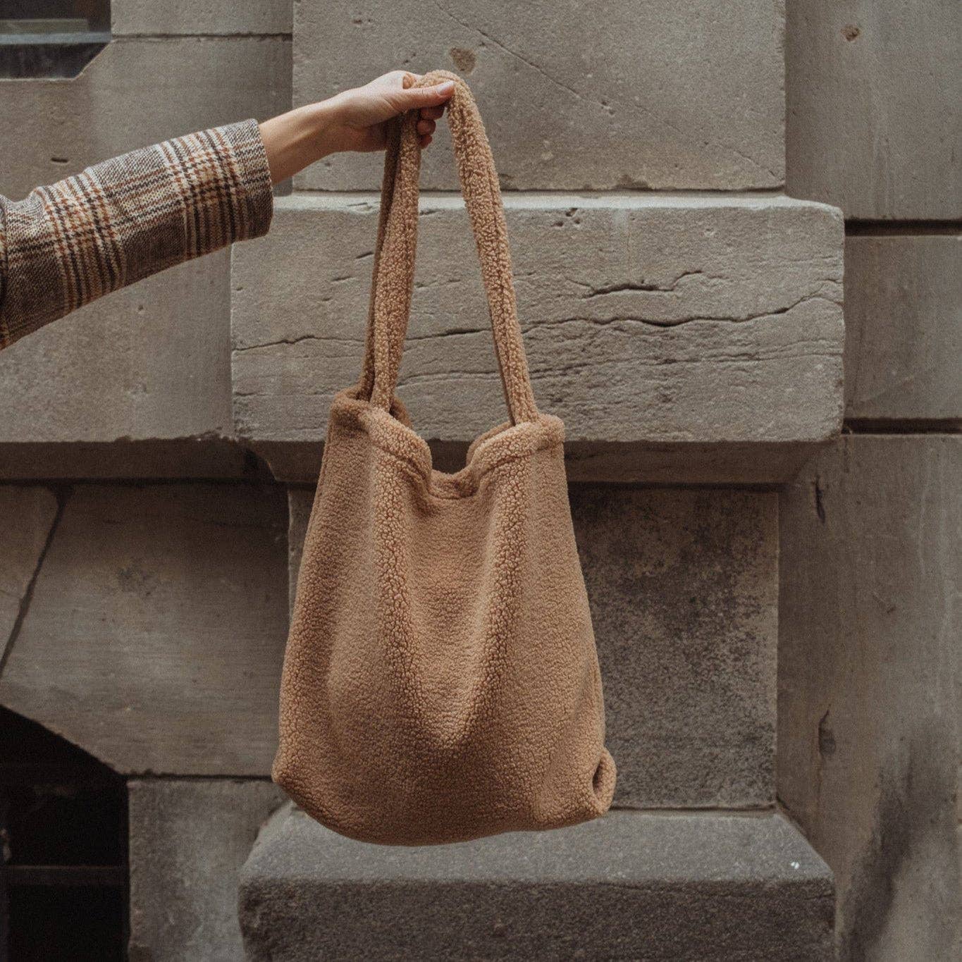 Teddy tote bag: Coffee