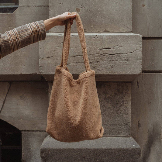 Teddy tote bag: Coffee