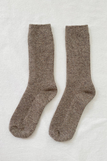 Winter Sparkle Socks: Nutmeg