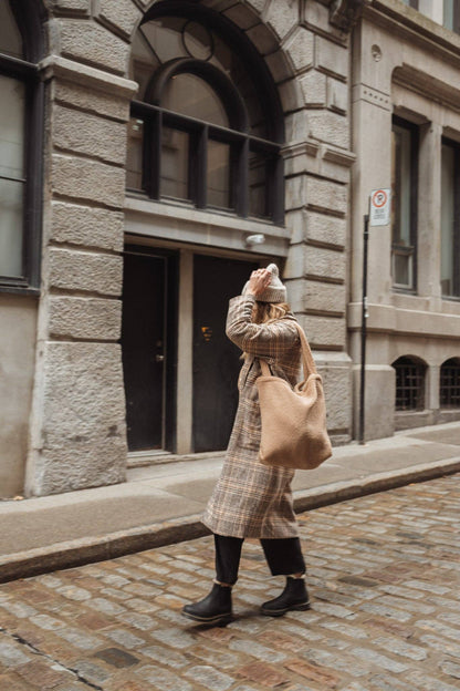 Teddy tote bag: Coffee