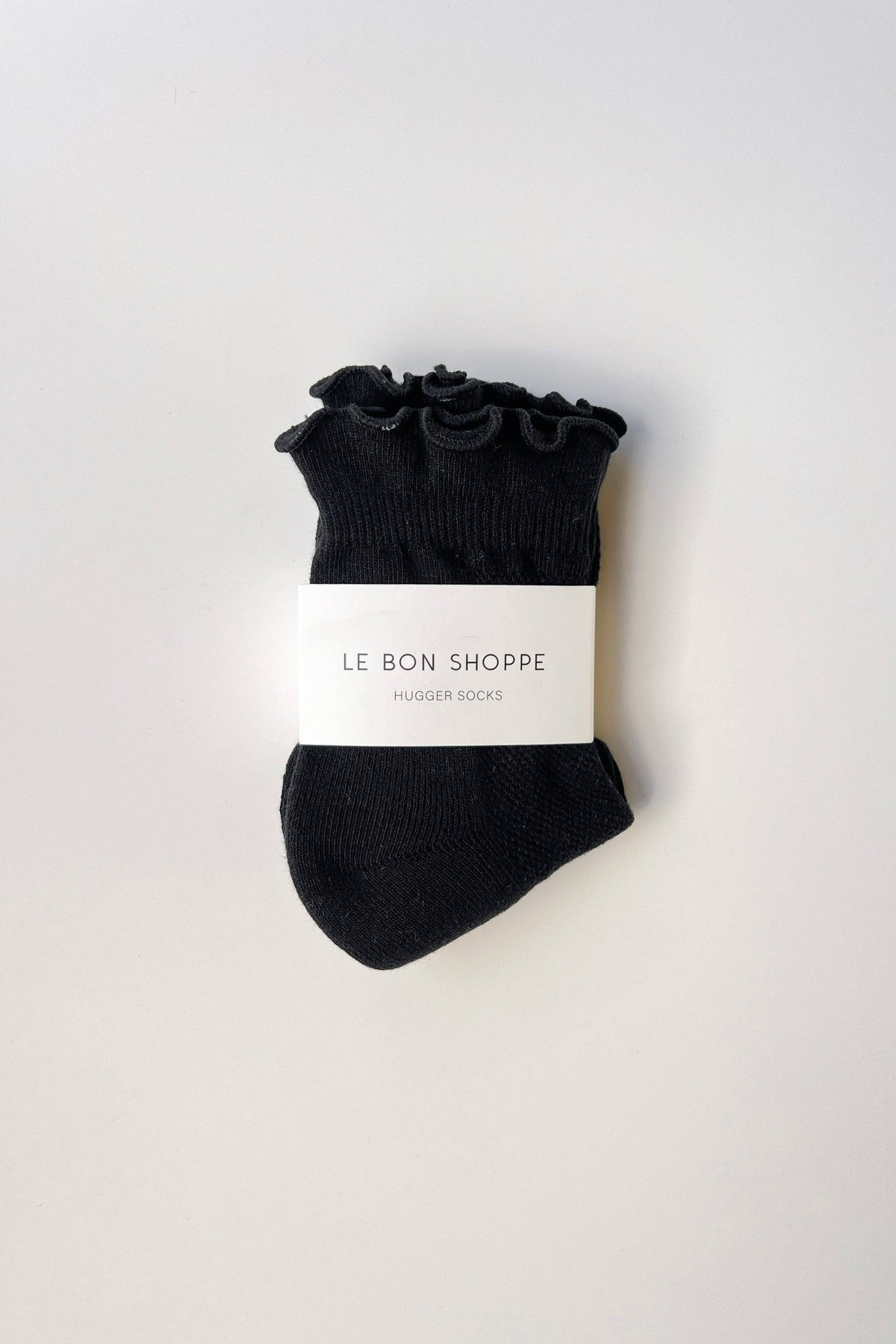 Ruffled Hugger Crew Socks in VANILLA / RED