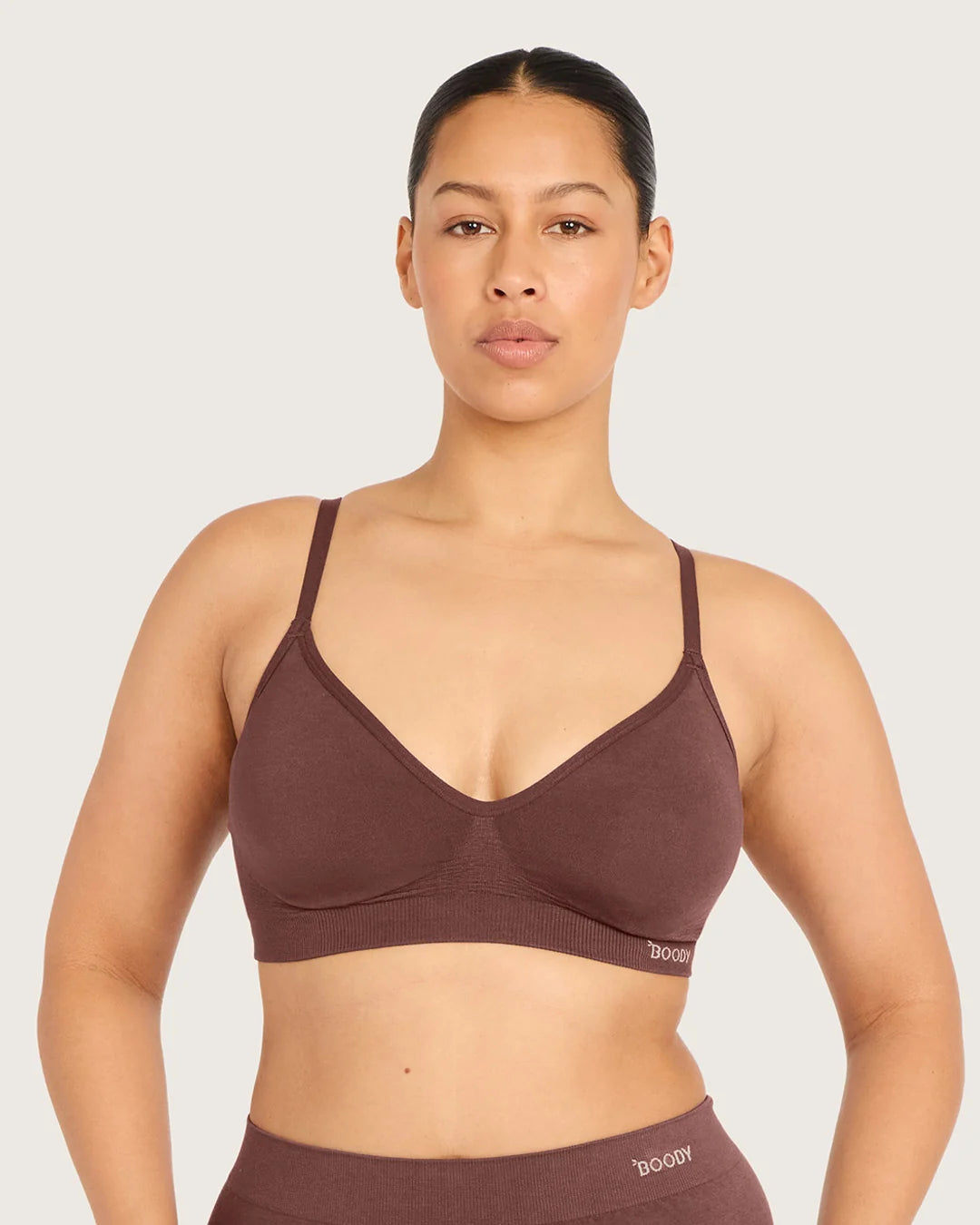Wireless T-Shirt Bra in espresso