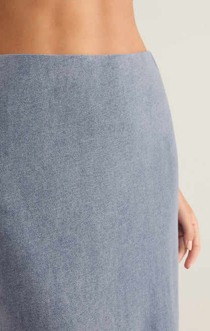 GAIL Jersey Denim Midi Skirt