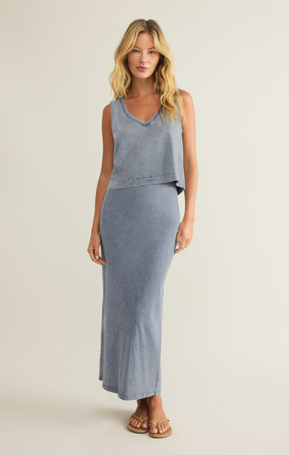 SLOANE V-Neck Denim Tank
