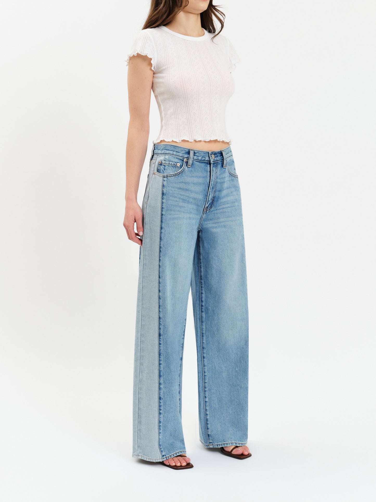 WANDERER - Mid Rise Palazzo Jeans